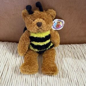 Plushland Bee Plush Toy - Brown and Yellow